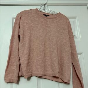 Eileen Fisher Linen/Cotton Sweater Crewneck Pullover Women’s Petite Small Pink